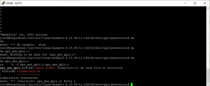 Original Makefile error