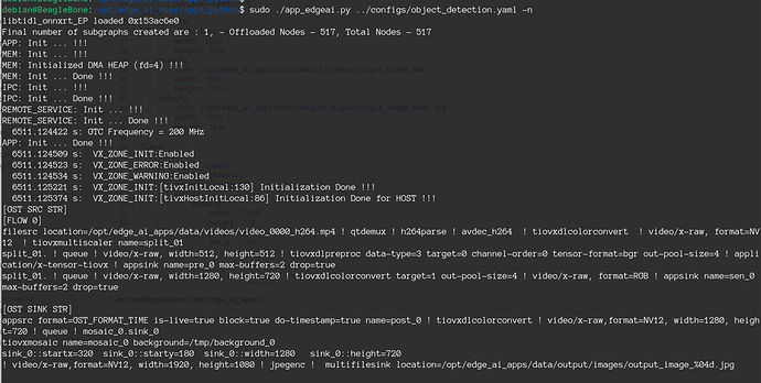 BeagleBone AI-64 Hanging While Running Edge_ai_demo - General ...